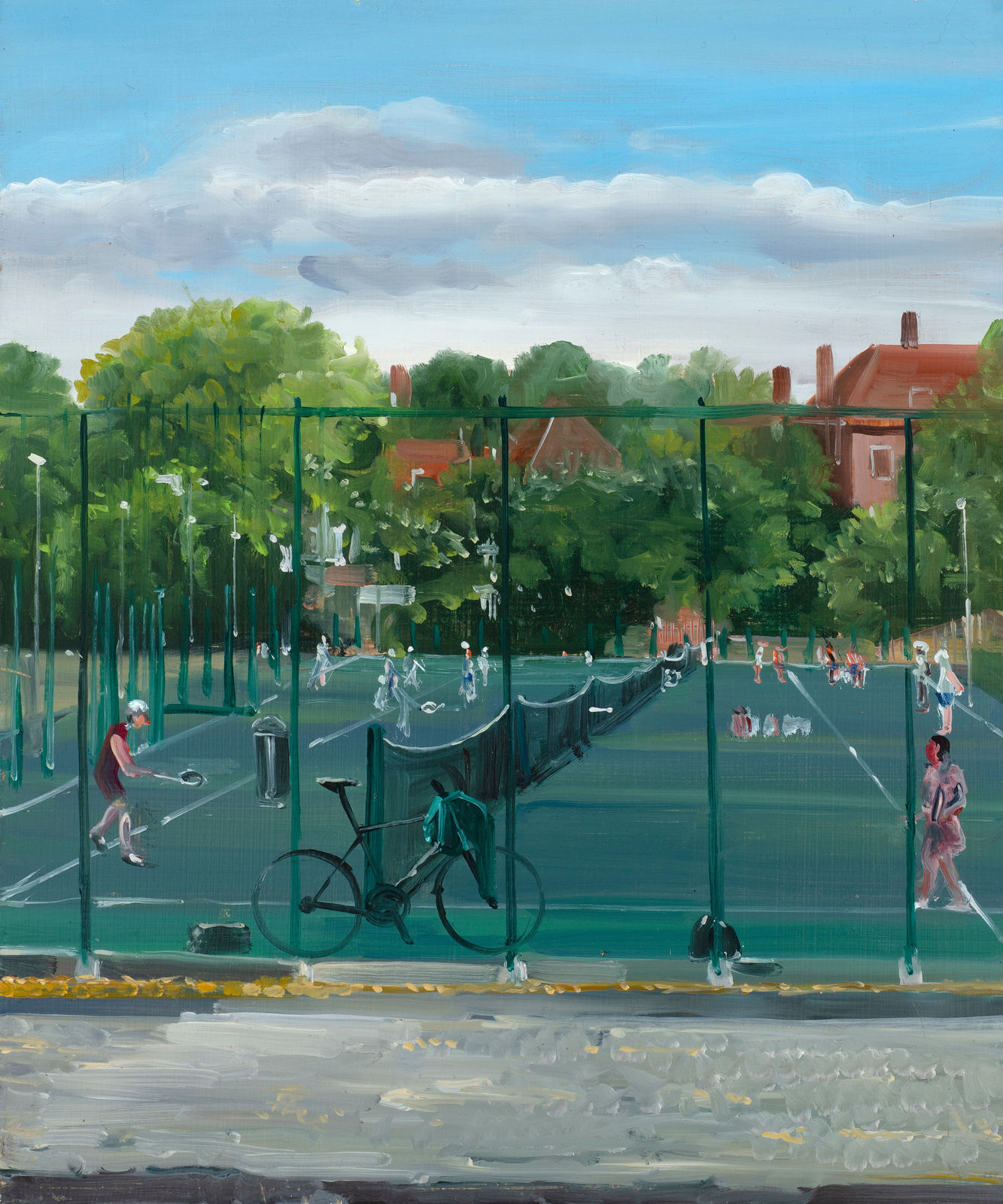 Shibu Natesan, Tennis Court, Clissold Park, 2022