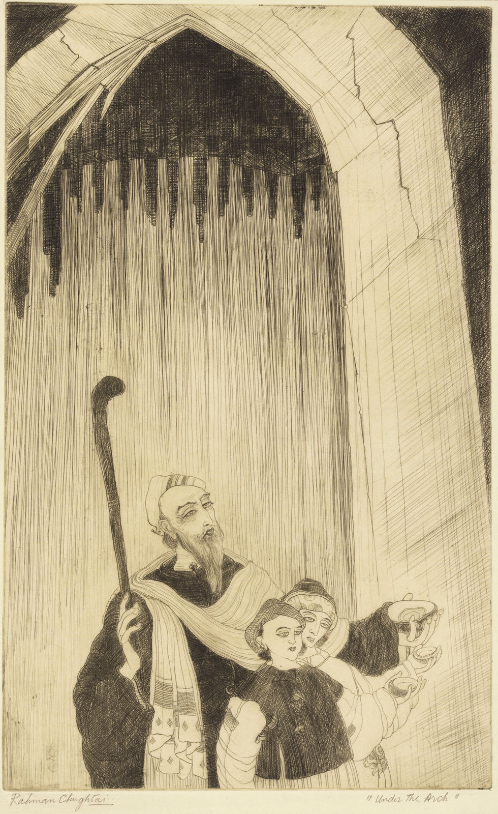 Abdur Rahman Chughtai, In the Jamia Mosque