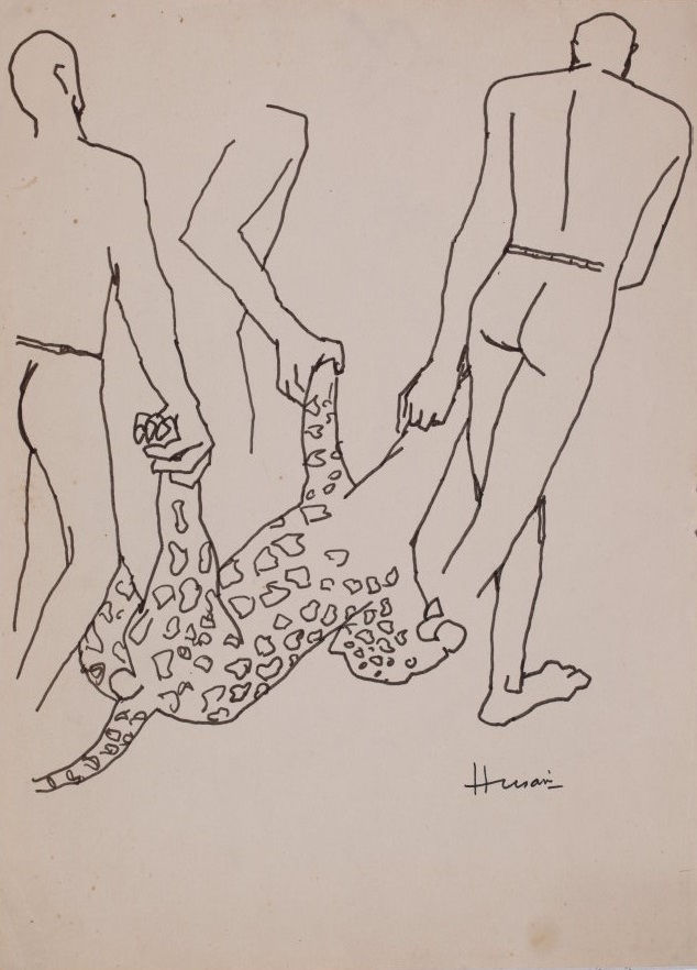 Maqbool Fida Husain, Untitled (Leopard)