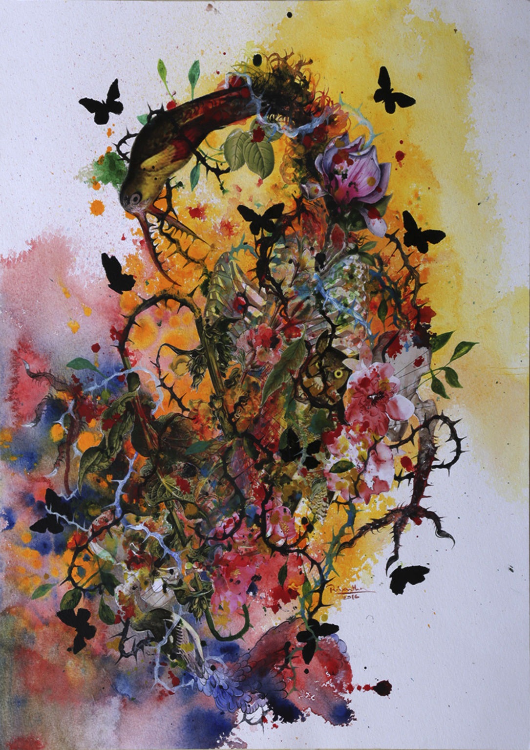 Priyantha Udagedara, Garden of Earthly Delight VI, 2016