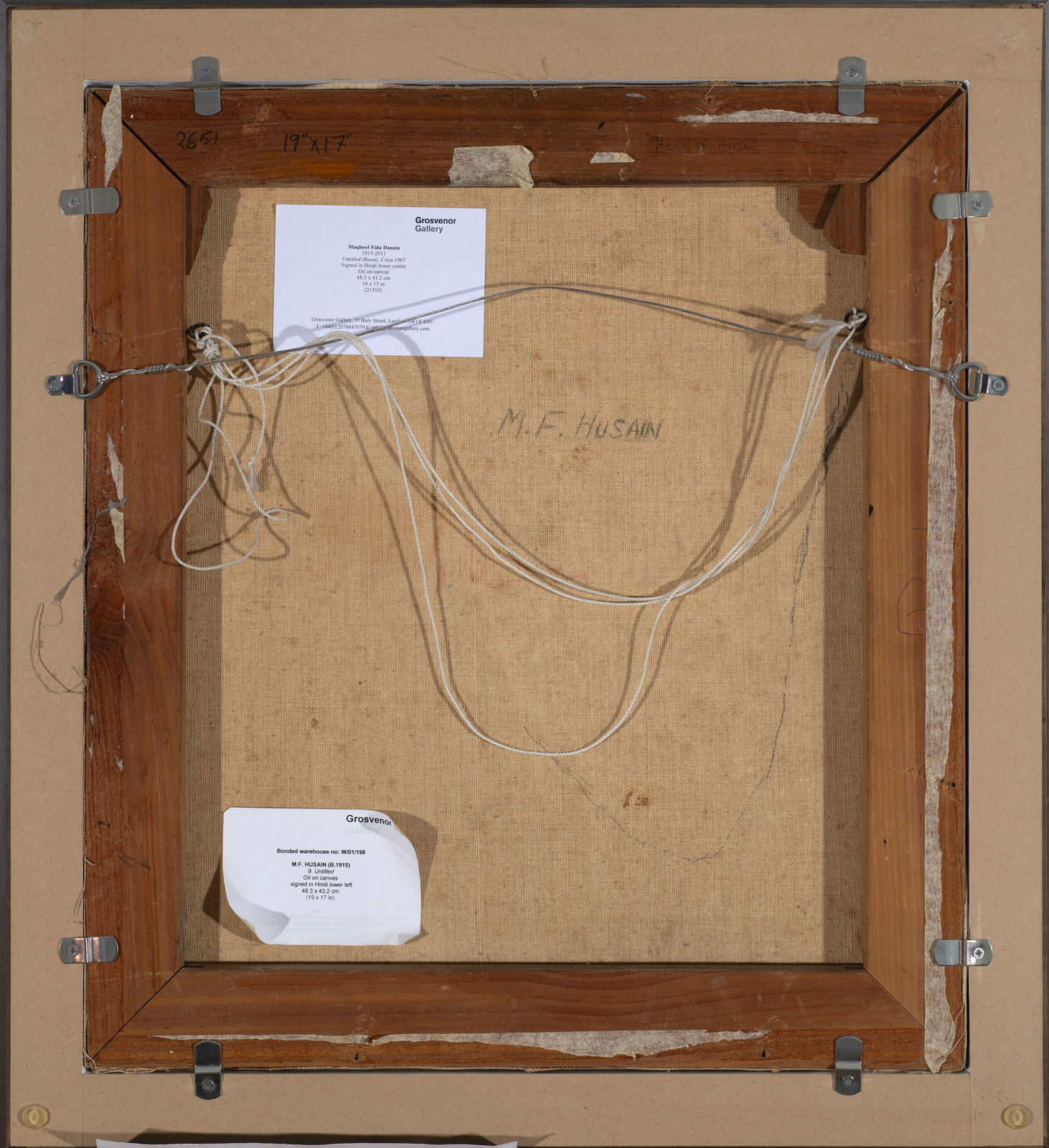 Maqbool Fida Husain, Untitled (Horse), Circa 1962