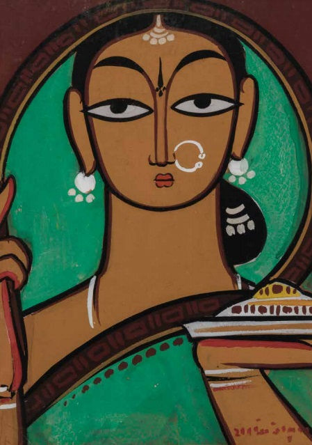 Jamini Roy, Untitled (Pujarin)