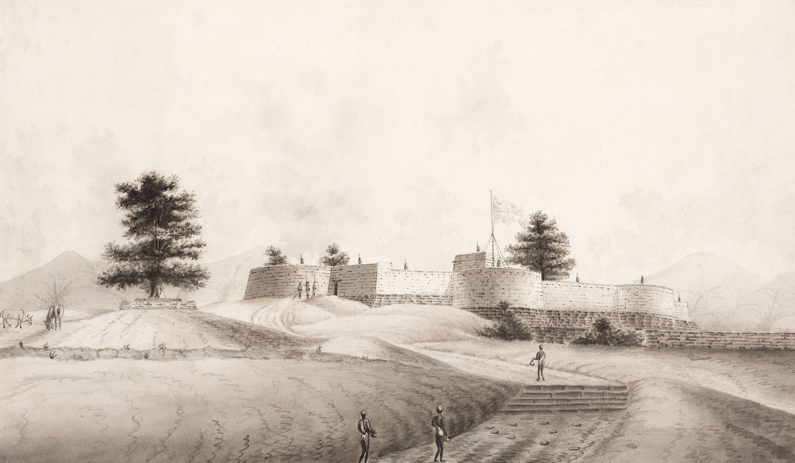 Anglo Indian School, A Company Fort, Early 19th Century