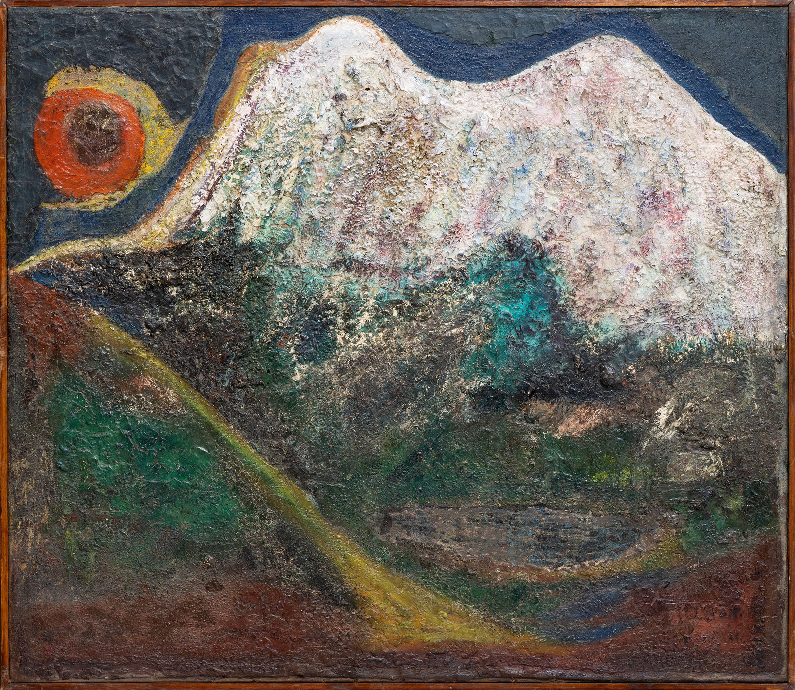 Piraji Sagara, Untitled (Mountains), circa 1950s to early 1960s