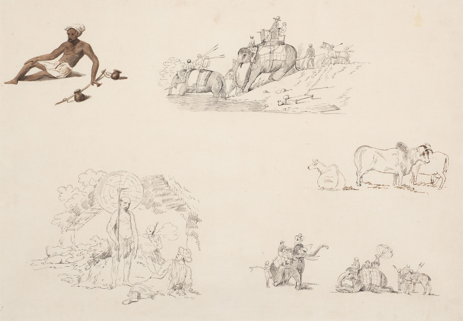 Company School, Studies of Indian Life, 19th Century
