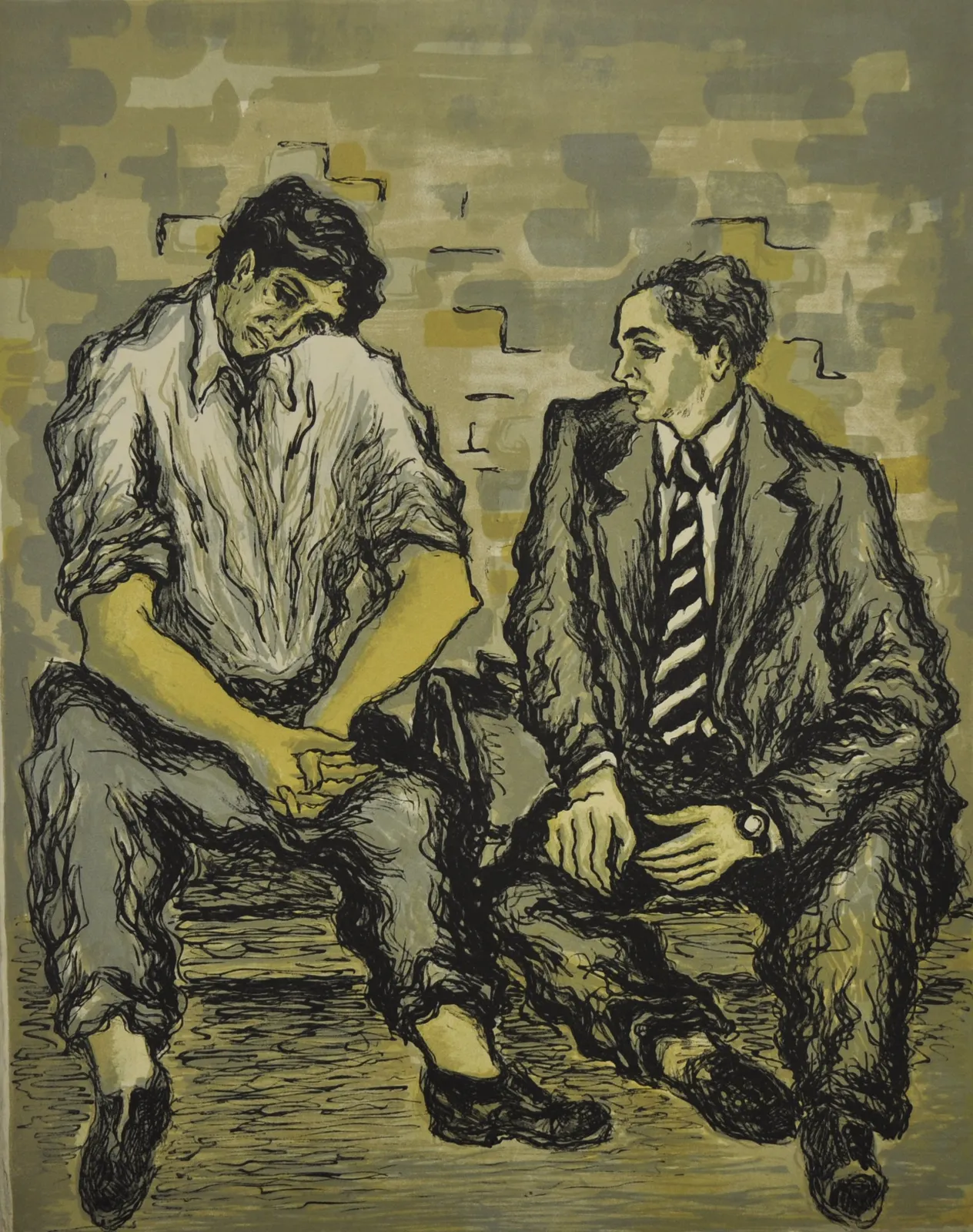 Syed Sadequain, The Lawyer (Study for L'Etranger), c. 1964