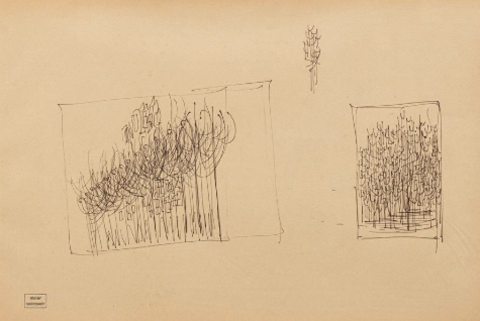 Syed Sadequain, Untitled (Tree Studies), circa 1963