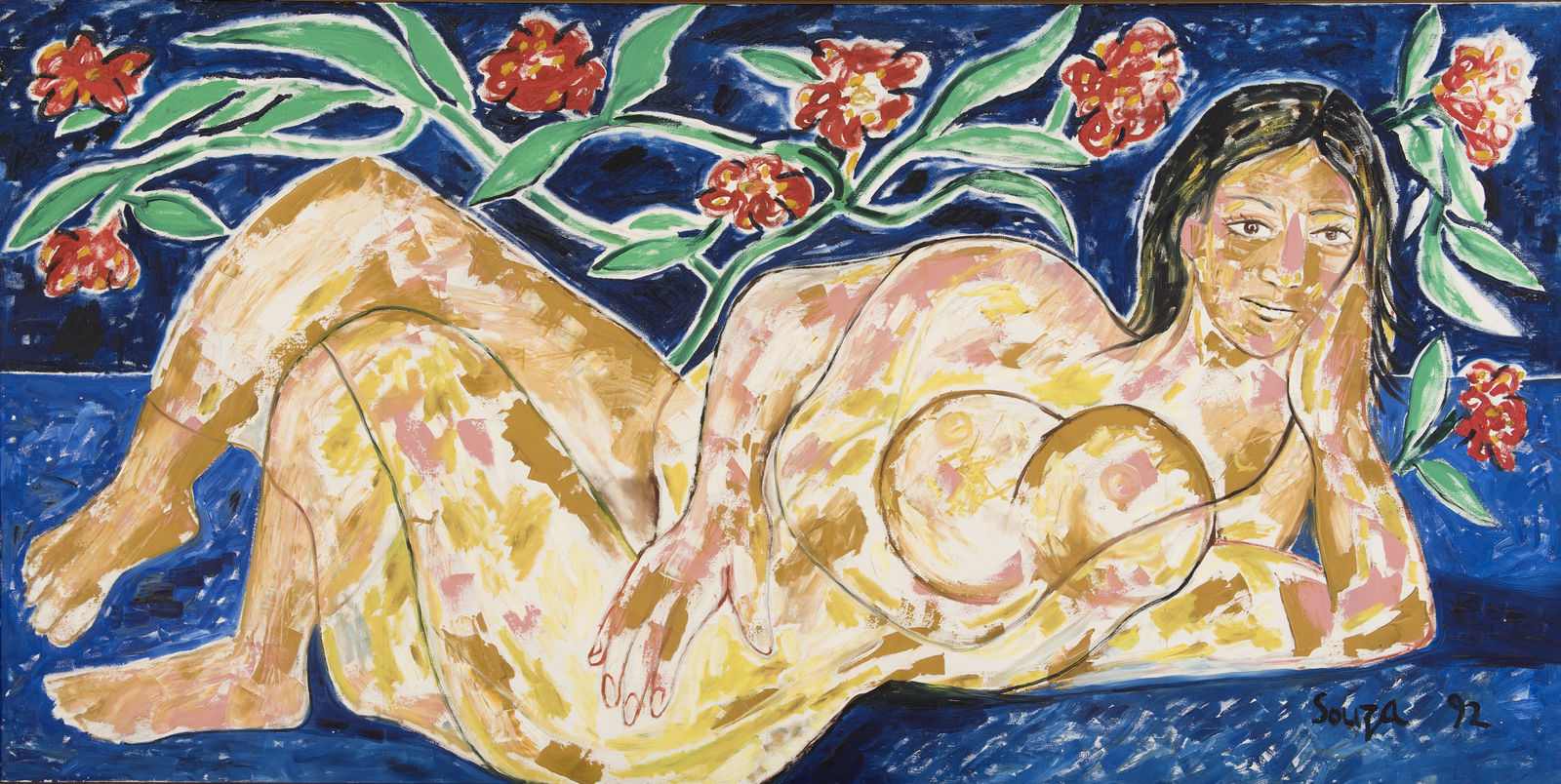 Francis Newton Souza, Untitled (Odalisque), 1992