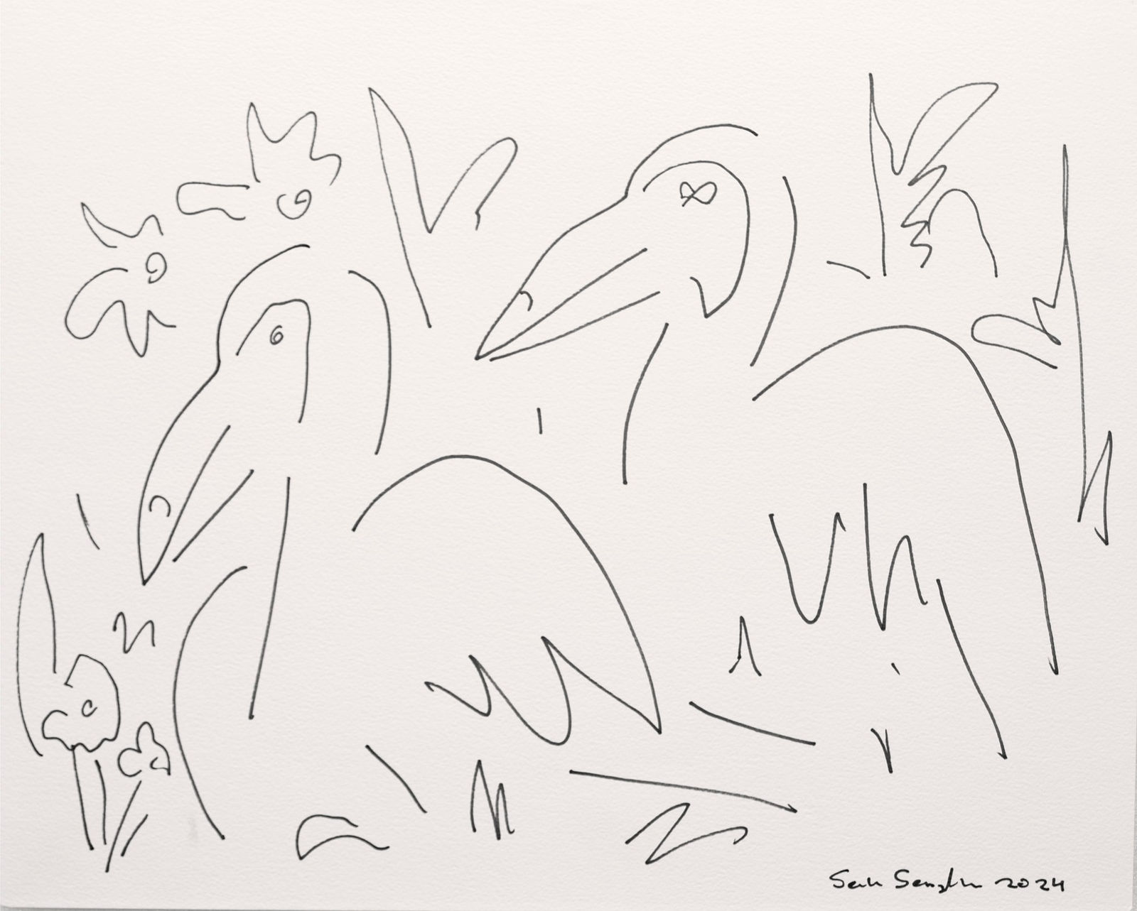 Senaka Senanayake, Untitled (Birds), 2024