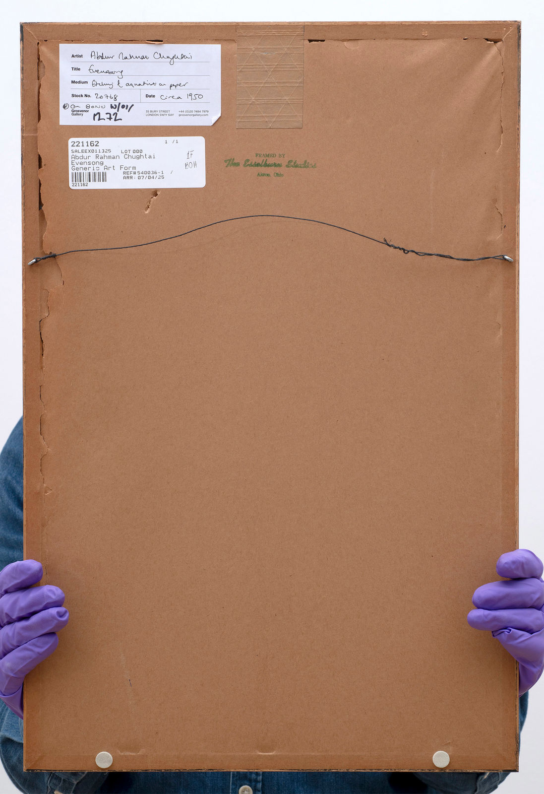 Abdur Rahman Chughtai, Evensong, 1950 Circa