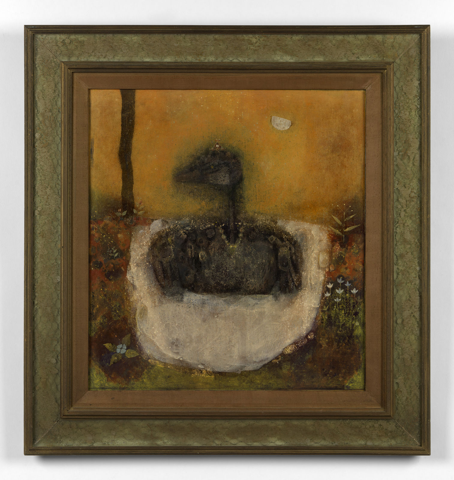 Ganesh Pyne, Indian Stork (Krauncha), 1968