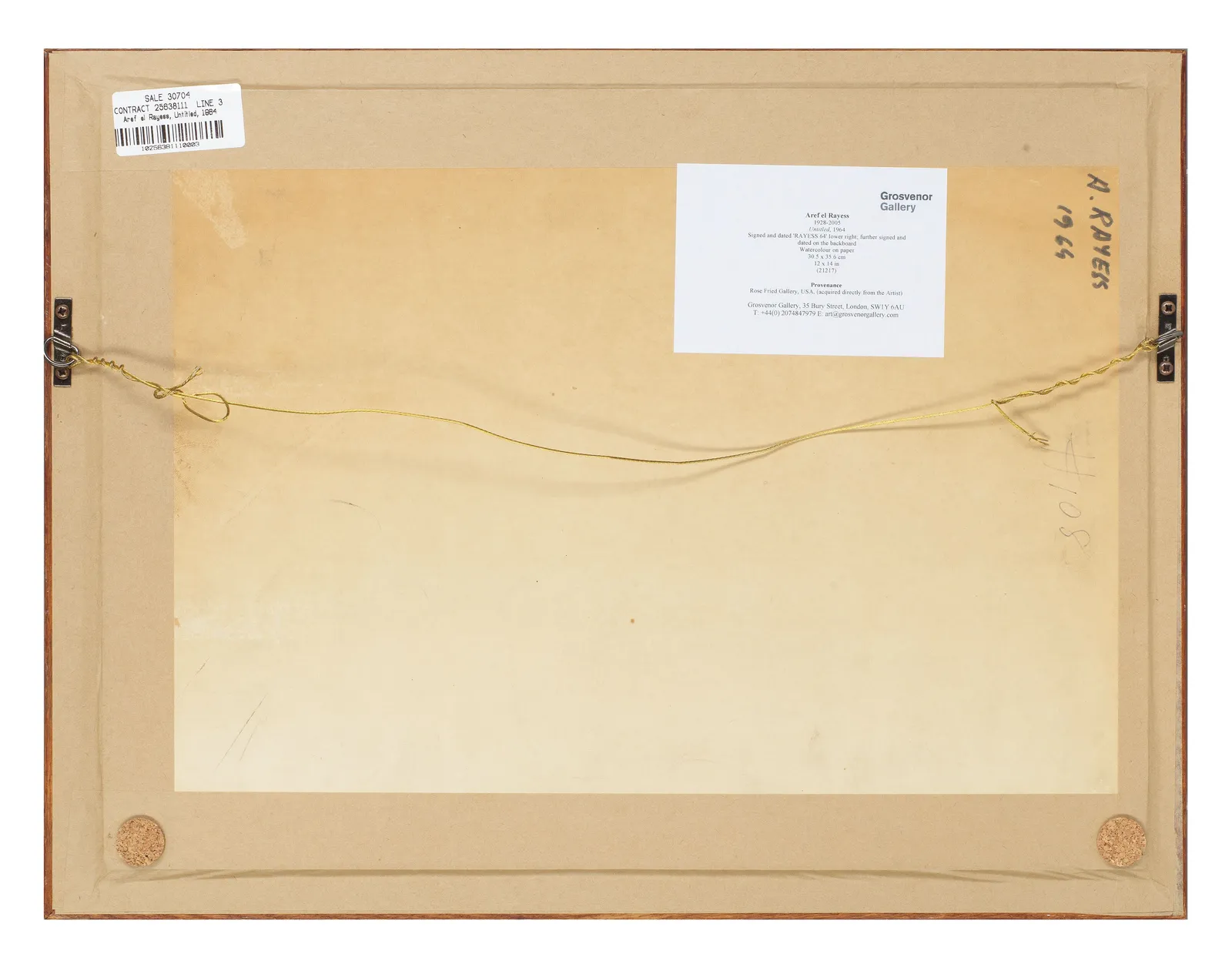 Aref el Rayess, Untitled (Composition with Symbols), 1964