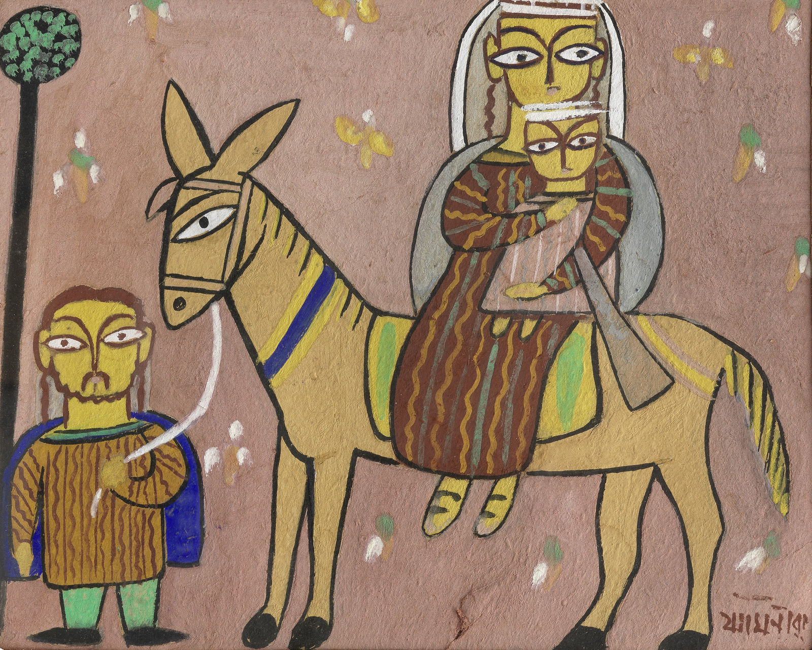 Jamini Roy, Flight into Egypt