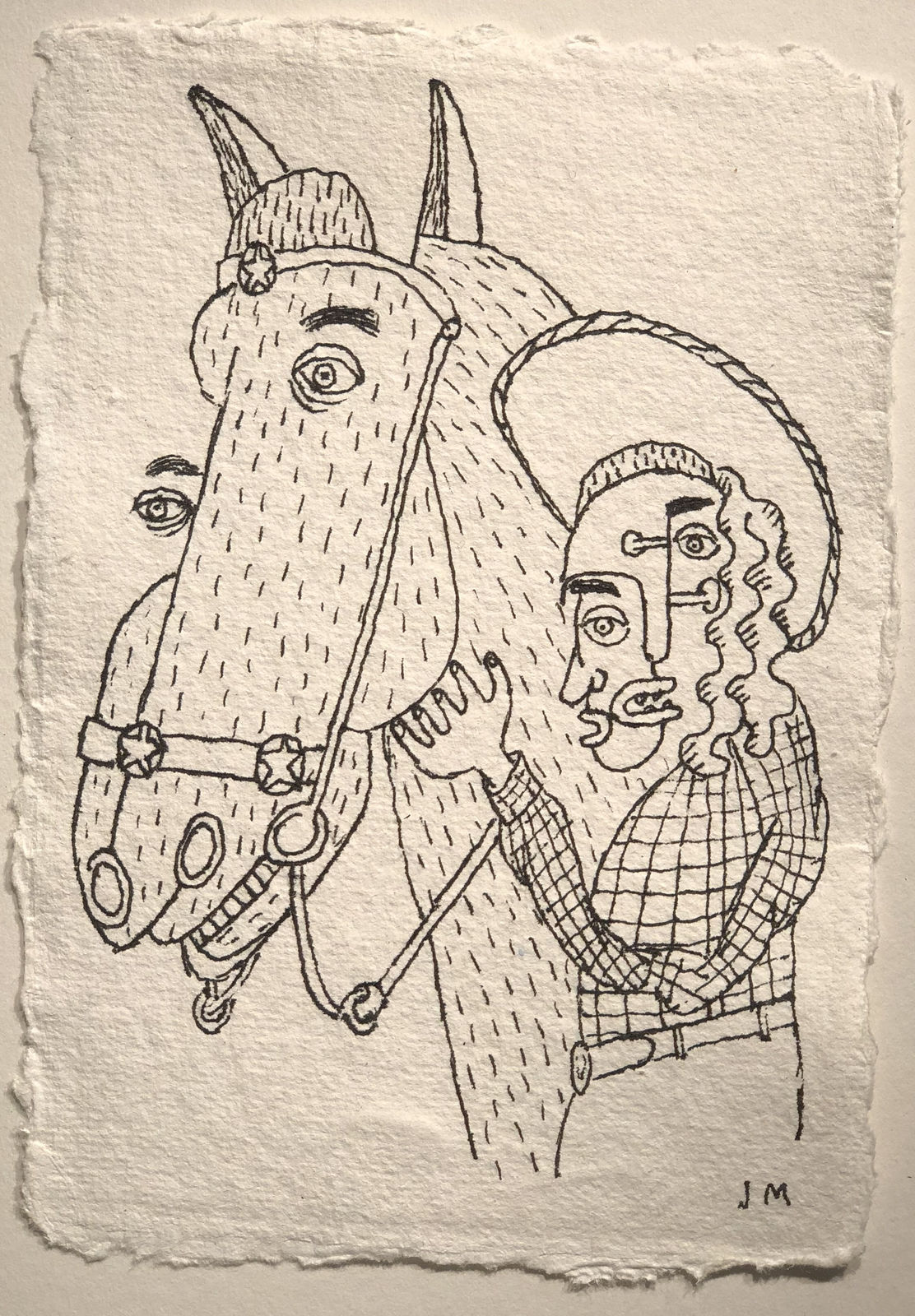 Jim Moir, Woman with Horse, 2018