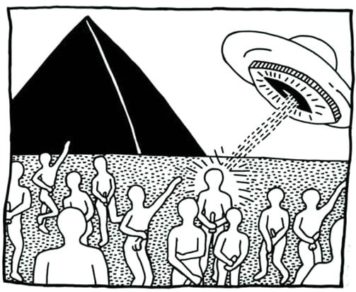 Keith Haring, Blueprint Drawing 8 (Littmann PP. 179), 1990