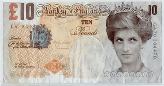 Banksy, Di-Faced Tenner, 2004