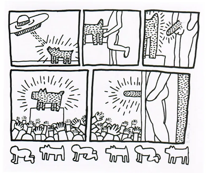 Keith Haring, The Blueprint Drawings (Complete Set), 1990