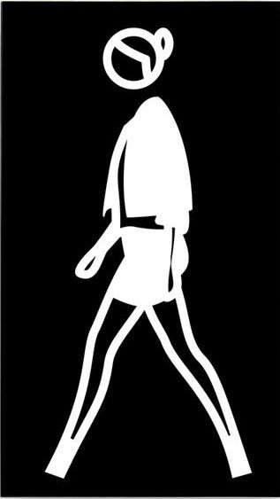 Julian Opie, Natalie Walking 2, 2016