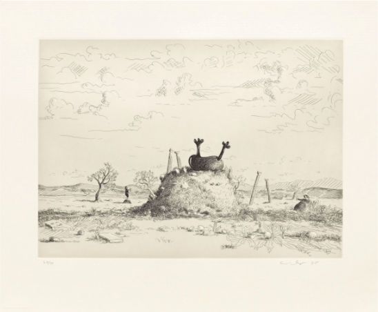 George Condo, Untitled (landscape), 1995