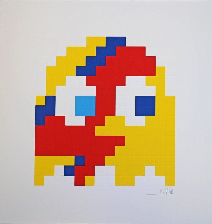 Invader, Aladdin Sane Clyde (Yellow), 2014