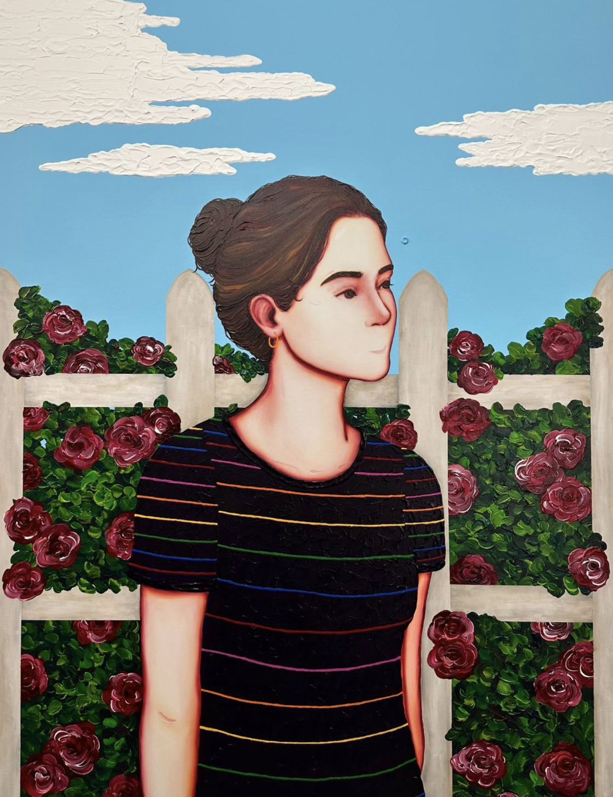 Kazusa Matsuyama, In the rose garden (Woman), 2024