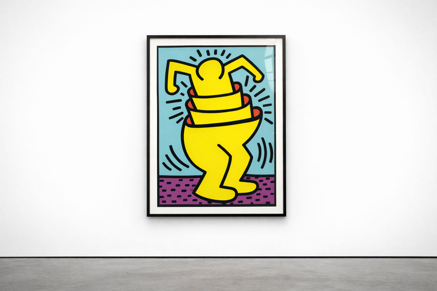 Keith Haring, Untitled (Cup Man) (Littmann PP. 116-117), 1989