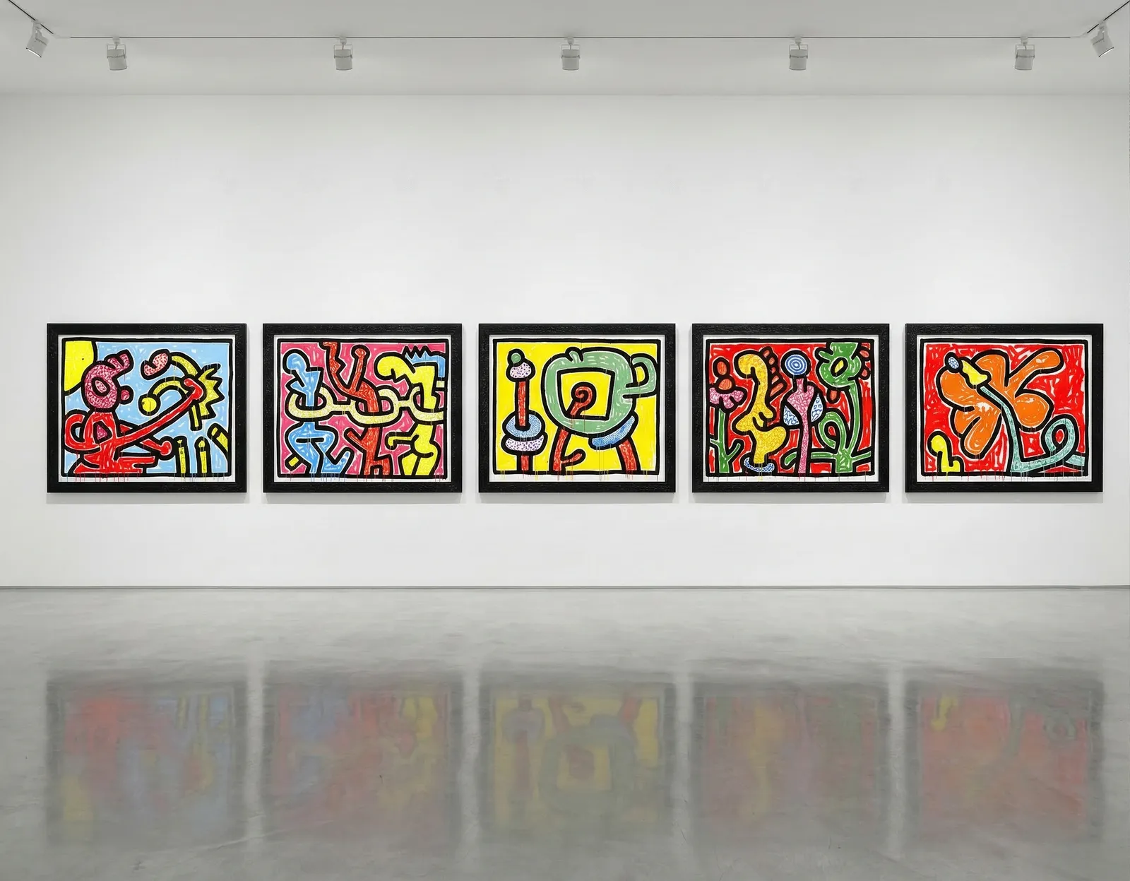 Keith Haring, Flowers Full Portfolio, 1990