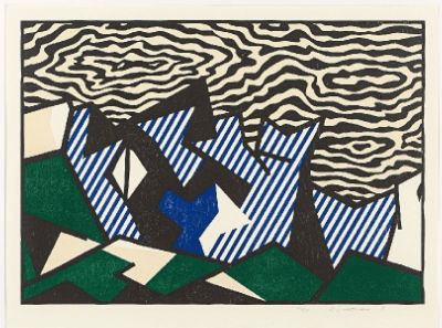 Roy Lichtenstein, Morton A Mort (C. 178), from Expressionist Woodcut Series, 1989