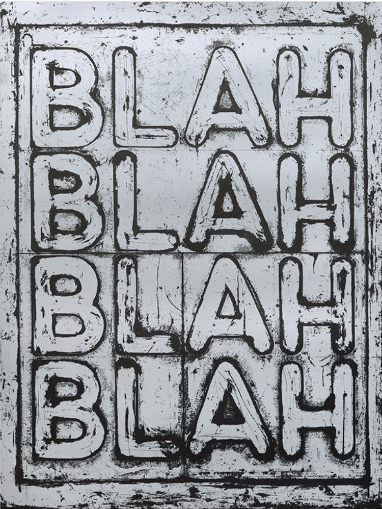 Mel Bochner, Blah Blah Blah , 2022