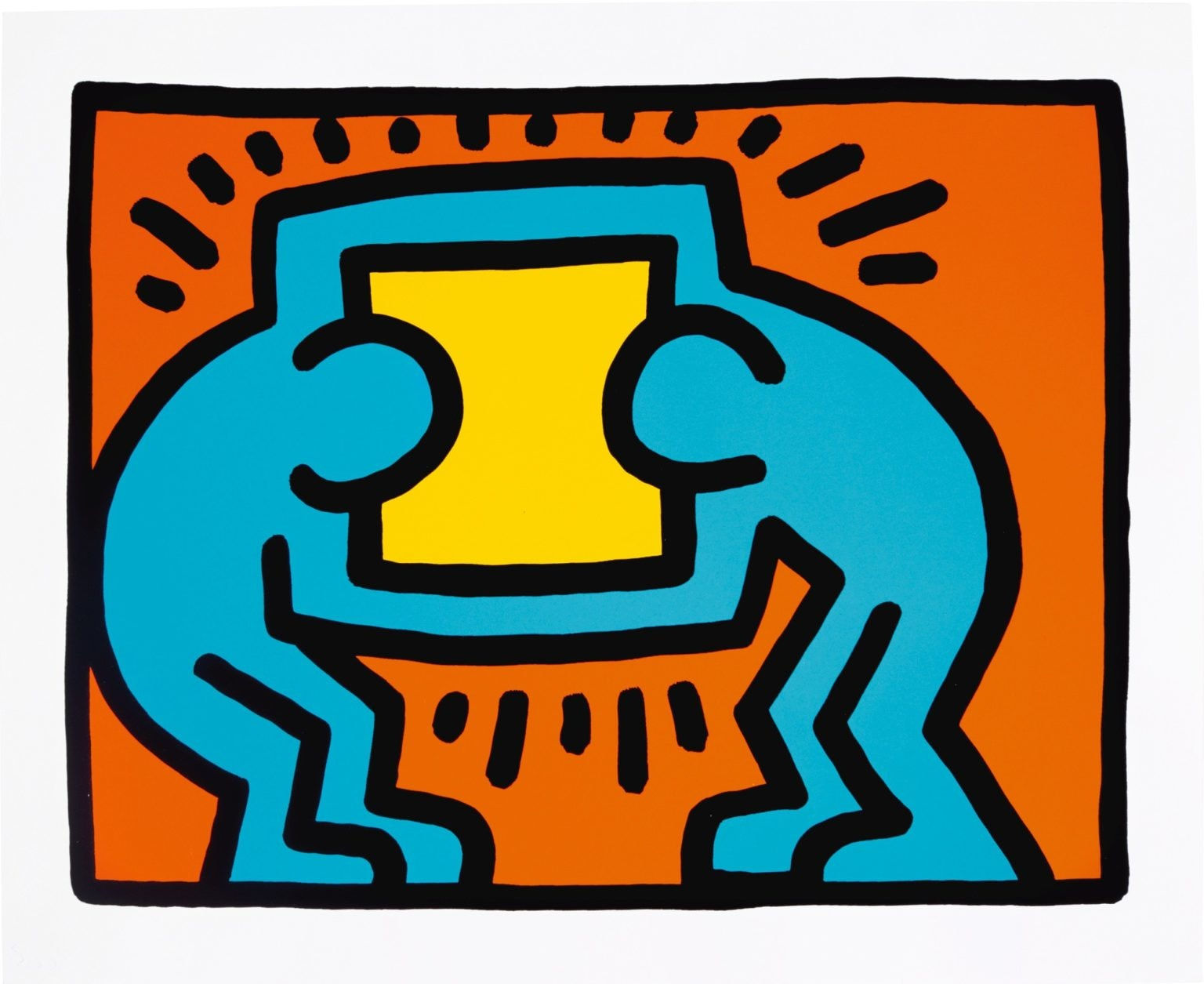 Keith Haring, Pop Shop VI (B) (Littmann PP. 150), 1989