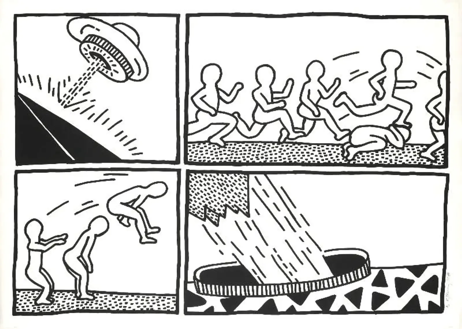 Keith Haring, The Blueprint Drawings (Complete Set), 1990