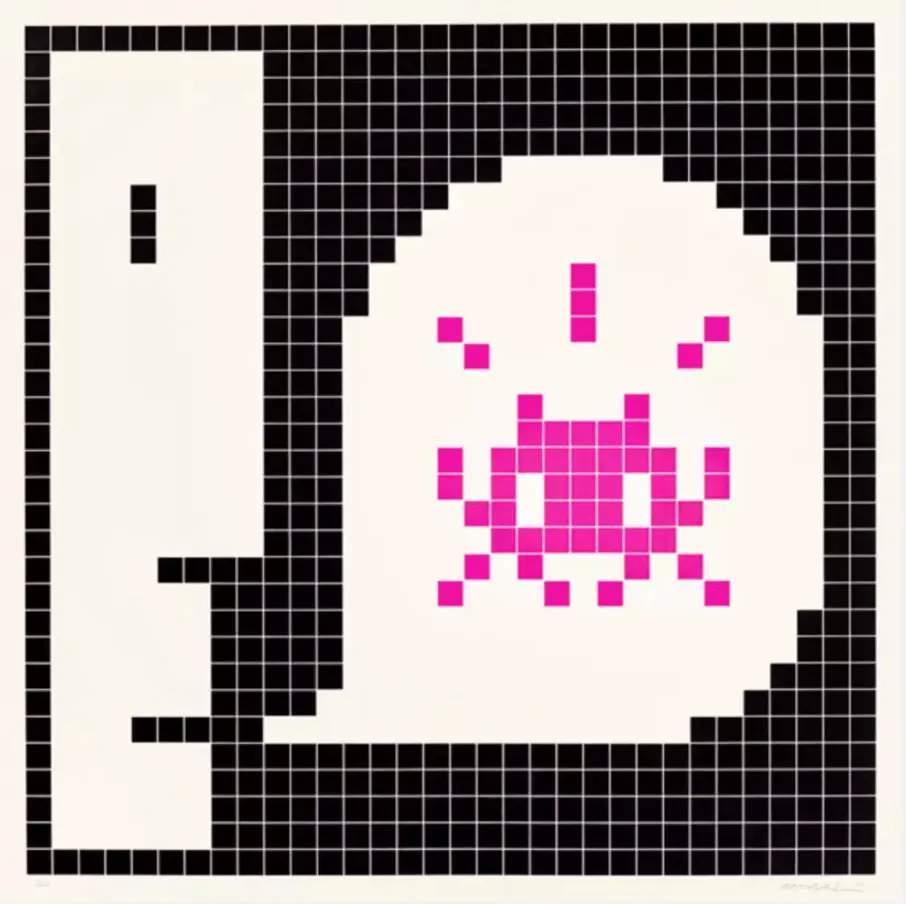 Invader, Alert : System Infected (Magenta), 2021