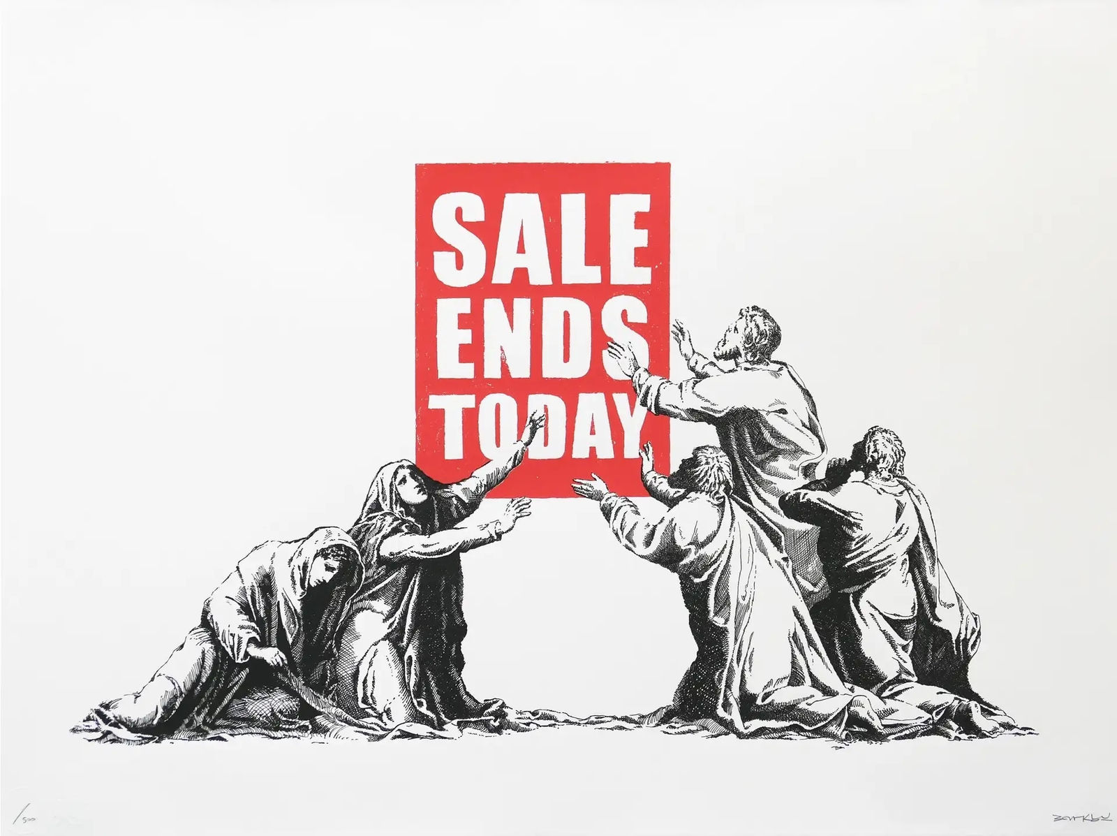 Banksy, Sale Ends V2 (Signed) , 2017