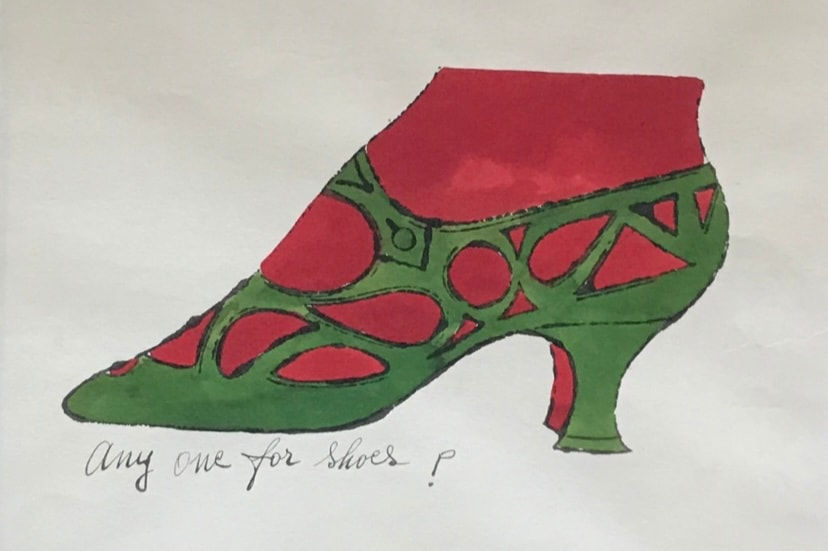 Andy Warhol, F.S. IV 73A, Any One For Shoes ?, From A La Recherche Du Shoe Perdu, ca . 1955