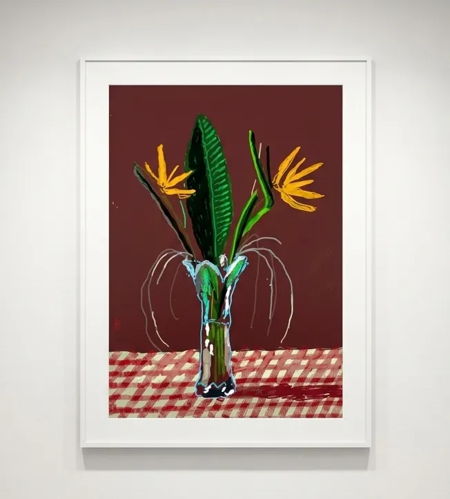 David Hockney, 26th March, Exotic Flowers, 2021