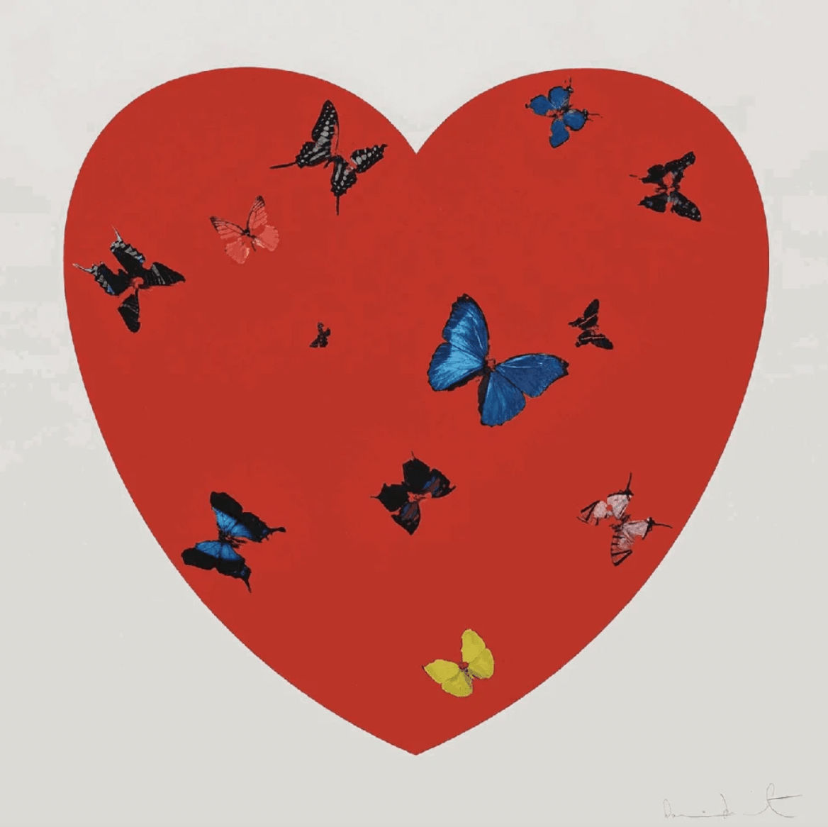 Damien Hirst, All You Need is Love Love Love (PP), 2009
