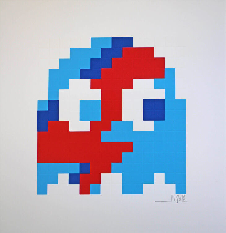 Invader, Aladdin Sane Clyde (Blue), 2014