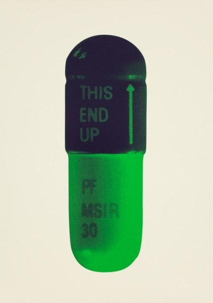 Damien Hirst, The Cure (Cream/Aubergine/Pea Green), 2014