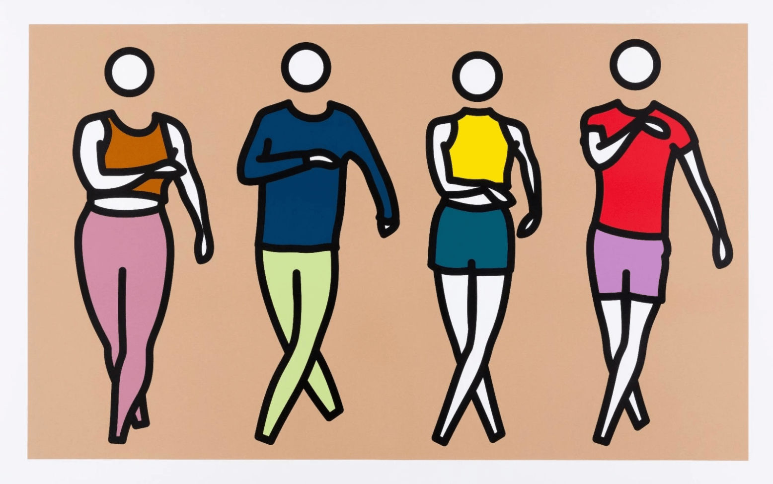 Julian Opie, Dance Synched 4, 2024