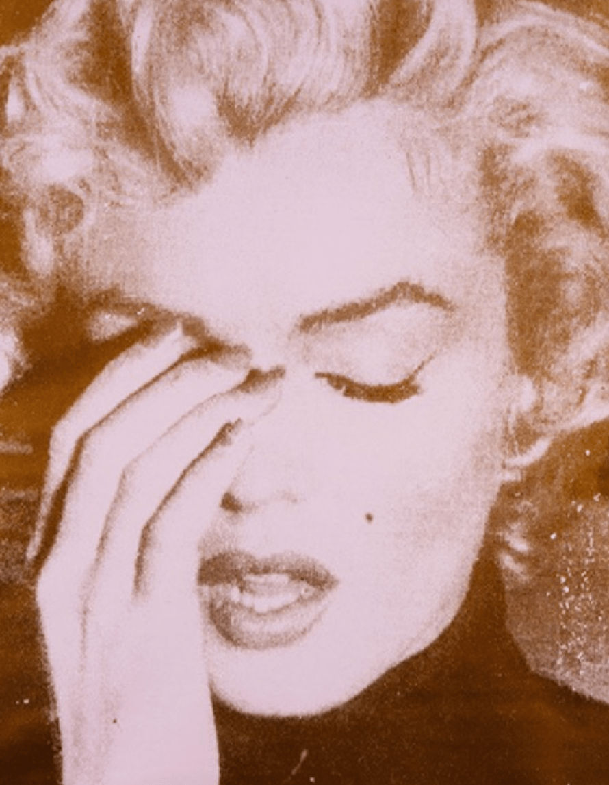 Russell Young, Marilyn Crying Pink and Liquid Gold, 2018