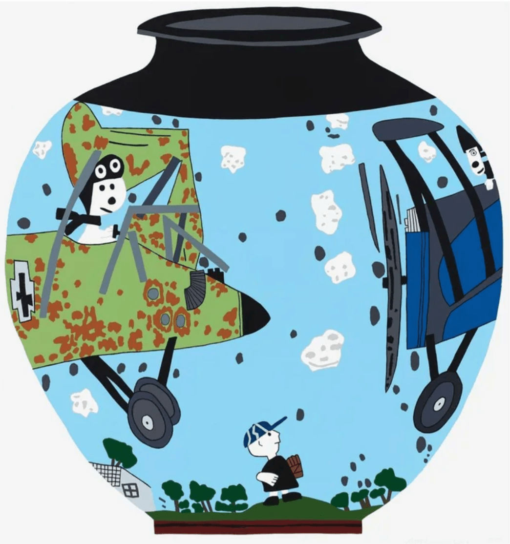 Jonas Wood, Snoopy Pot , 2019-2020