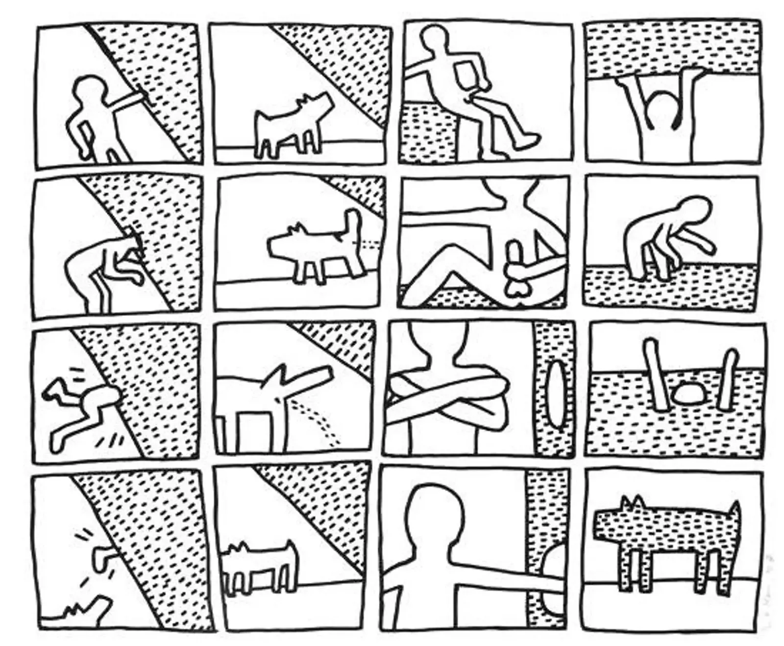 Keith Haring, The Blueprint Drawings (Complete Set), 1990