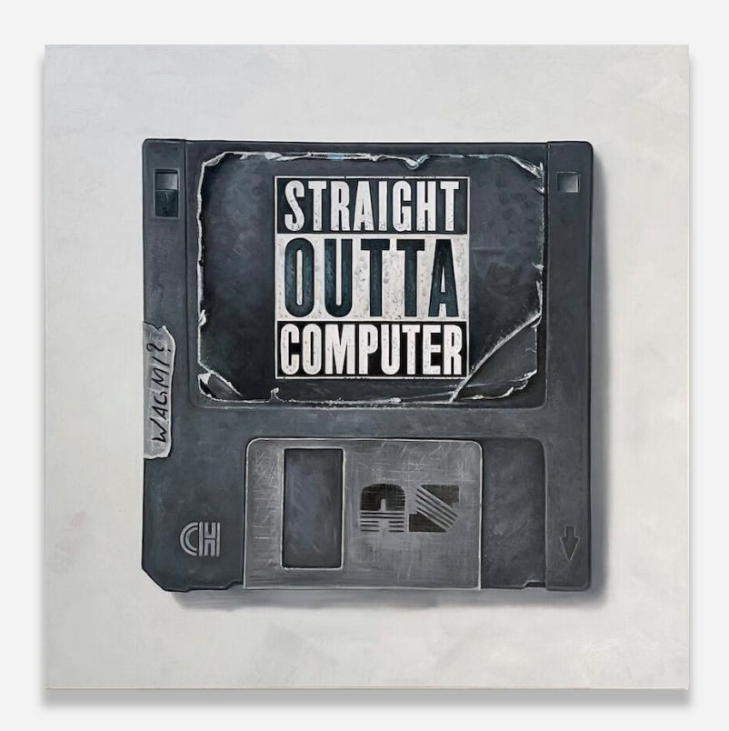 Arlo Sinclair, Straight Outta Computer: WAGMI - 3.5” Black, 2025