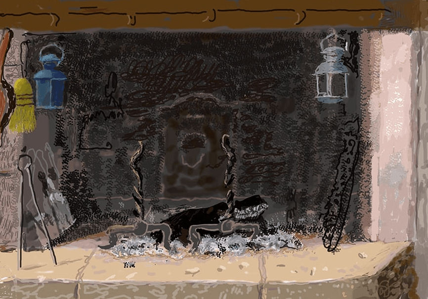 David Hockney, No Fire, 2020