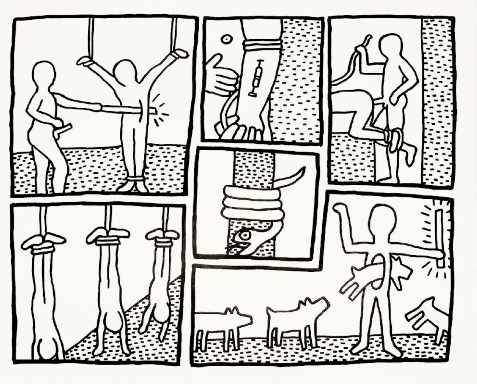 Keith Haring, The Blueprint Drawings (Complete Set), 1990