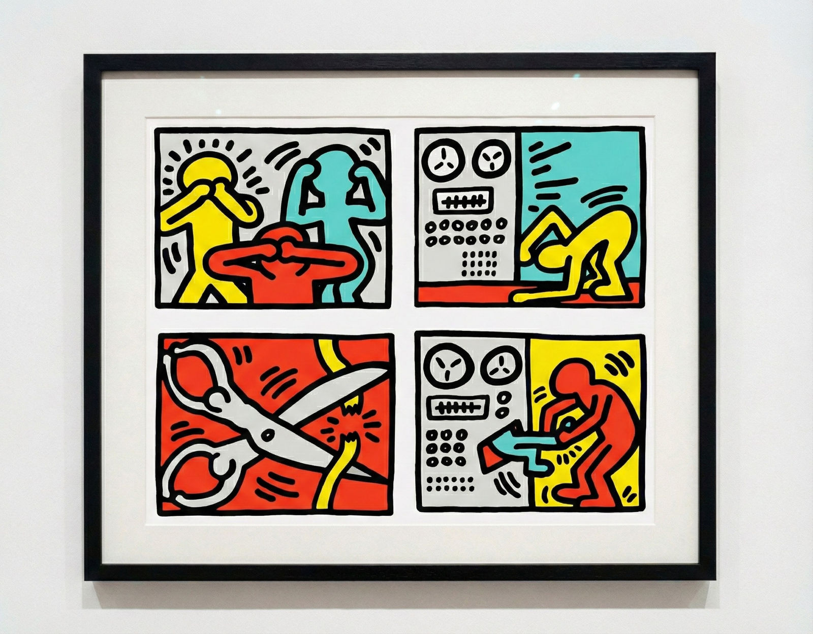 Keith Haring, Pop Shop Quad III (Littmann PP. 142), 1989