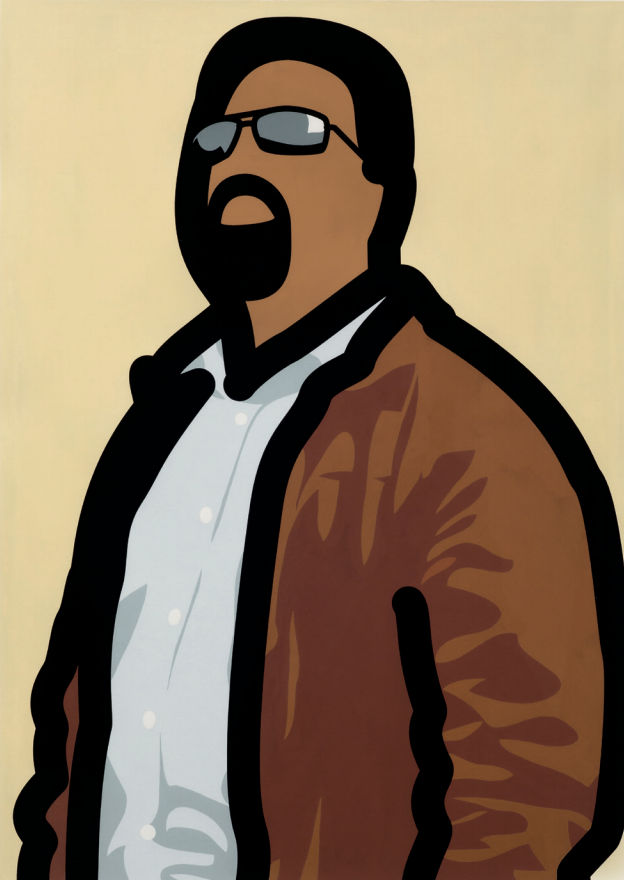 Julian Opie, Tourist With Beard, 2014