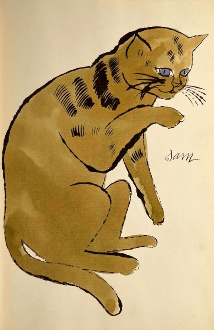 Andy Warhol, F.S. IV 64A, from 25 Cats Named Sam, ca . 1954