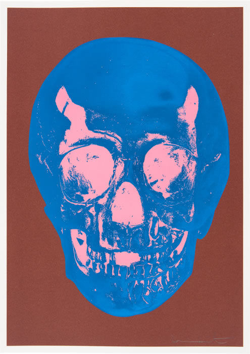 Damien Hirst, Till Death Do Us Part (Milk chocolate brown/ true blue/ bubblegum pink), 2012