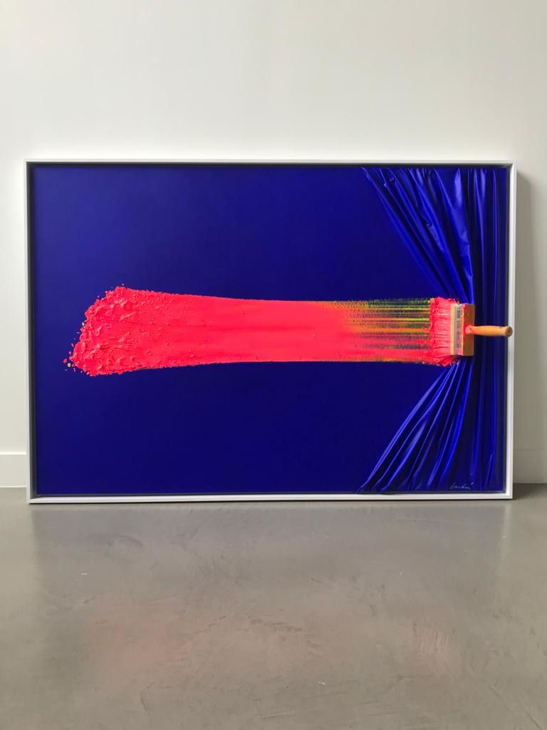 Jean-Paul Donadini, Brosse Arrêtée Blue/Pink/Yellow, 2022